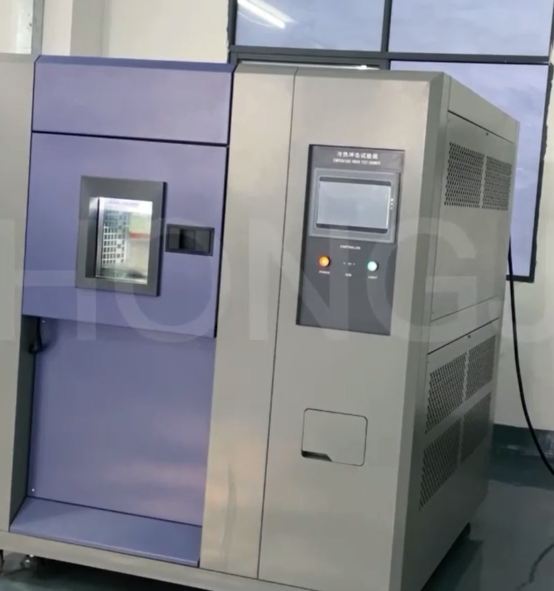 Three cabinet temperature shock test chamber