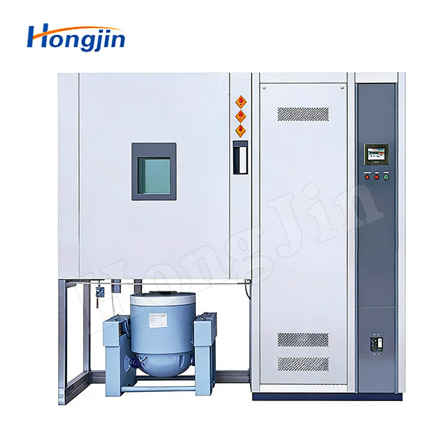 Single vertical axis combined environmental test system