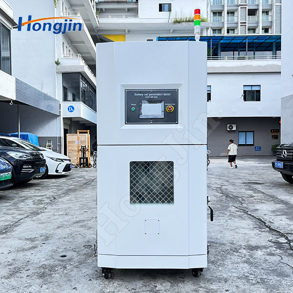 Integrated Battery Crush and Nail Penetration Tester