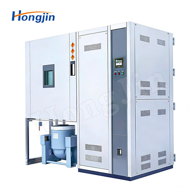 Single vertical axis combined environmental test system