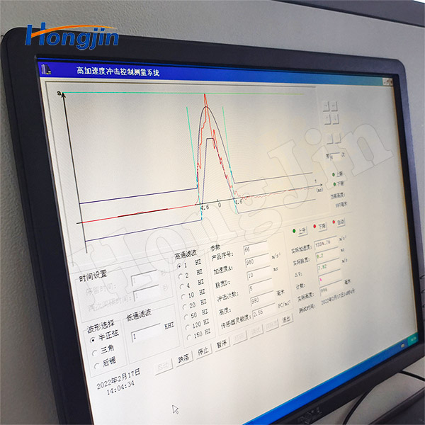 Pneumatic acceleration shock test machine